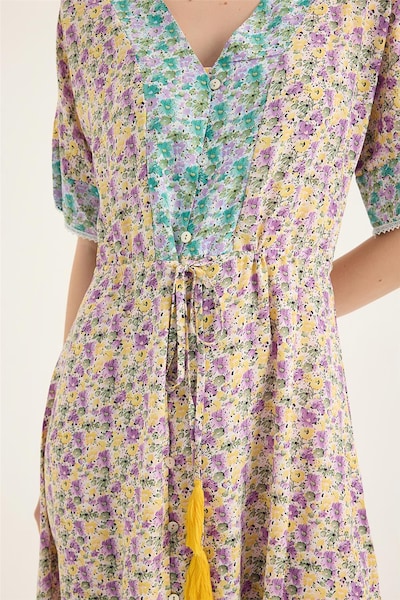 HOME STORE Summer dress in Turquoise / Yellow / Green / Purple, Item view