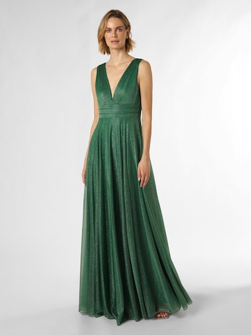 Robe de soirée Marie Lund en vert : devant