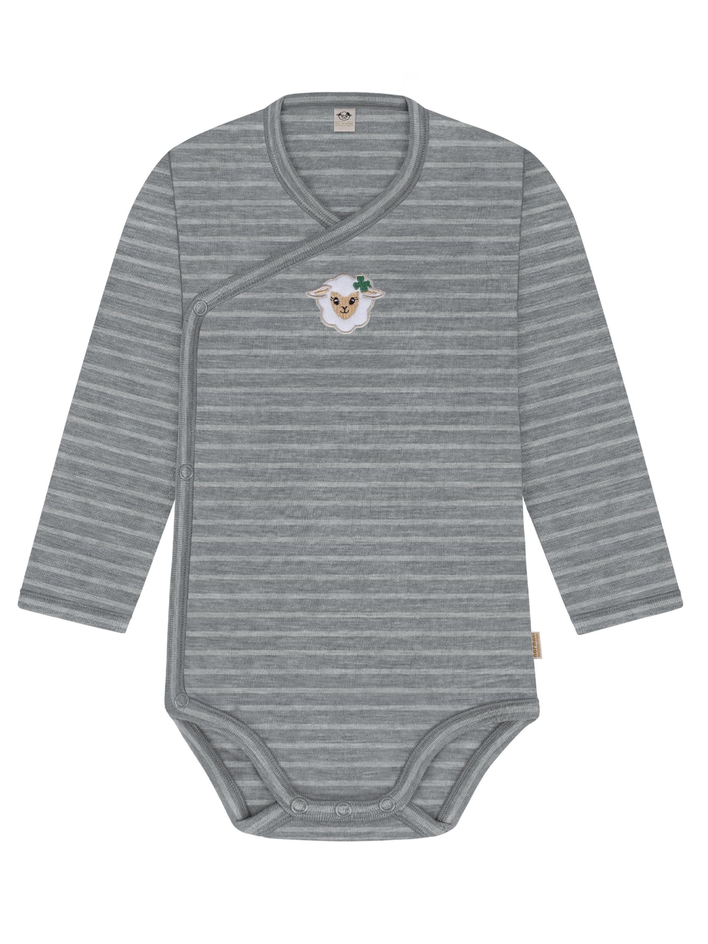 Barboteuse / body 'Kaitaia' normani en gris : devant