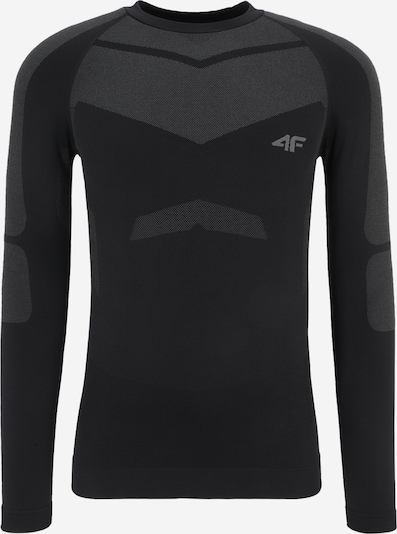 4F Funkcionalna majica | pegasto siva / črna barva, Prikaz izdelka
