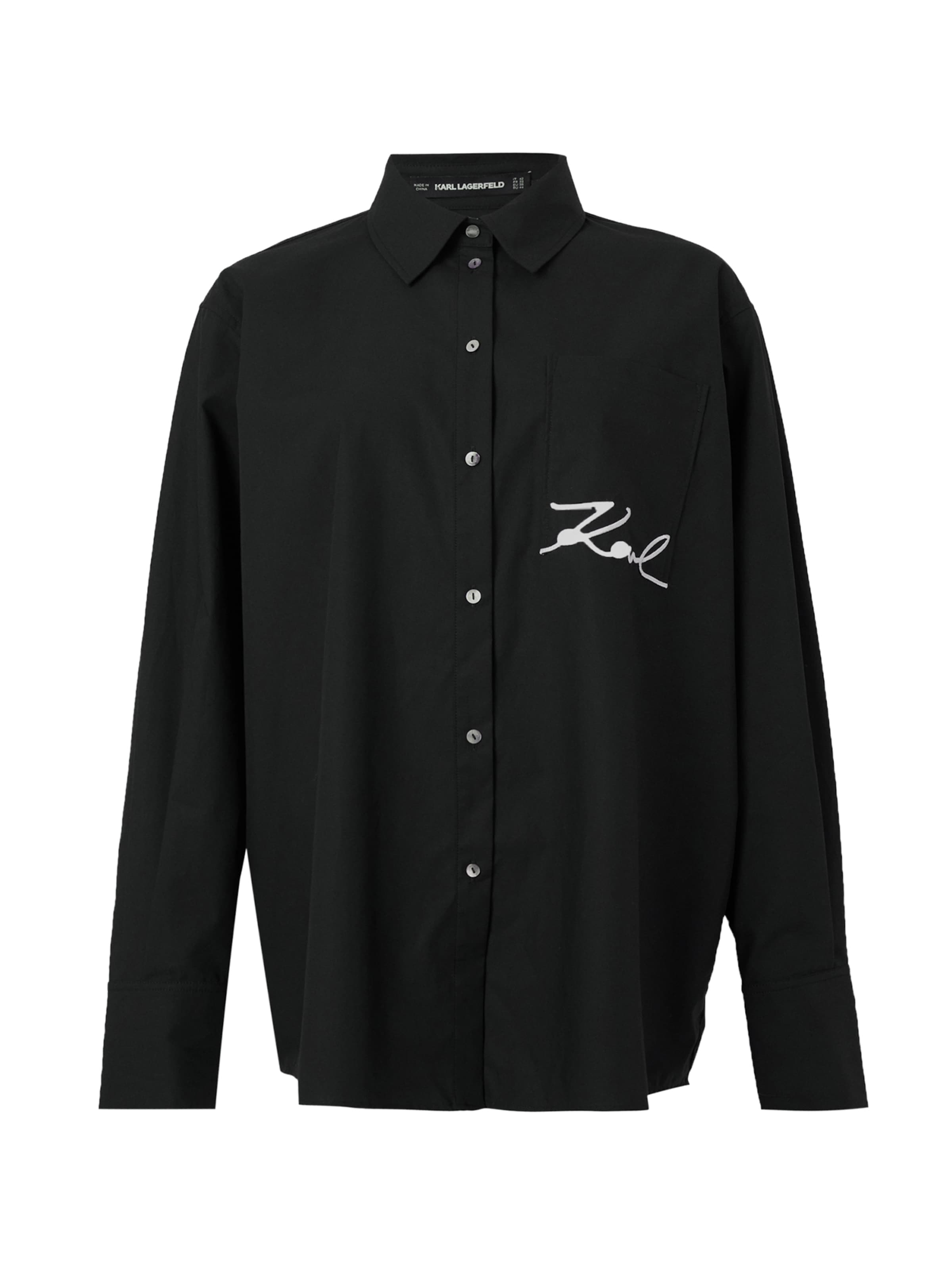 Karl Lagerfeld Blúz - fekete: elől