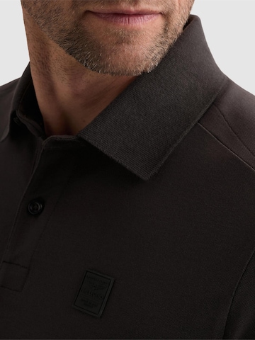 PME Legend Paita 'PME LEGEND - Polo shirt in piqué with stretch and flight pocket' värissä harmaa