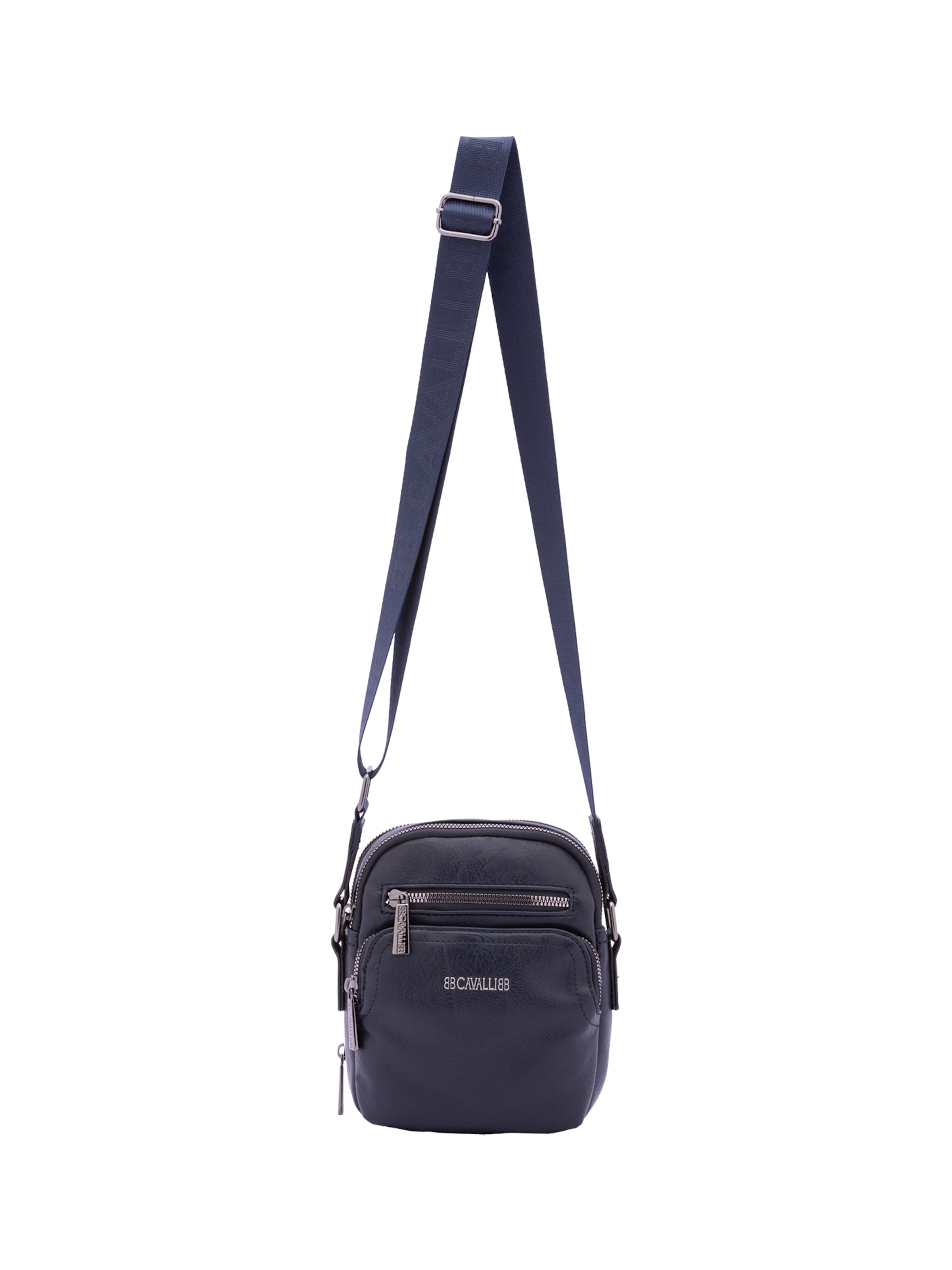 Borsa a tracolla di B. Cavalli in blu: frontale