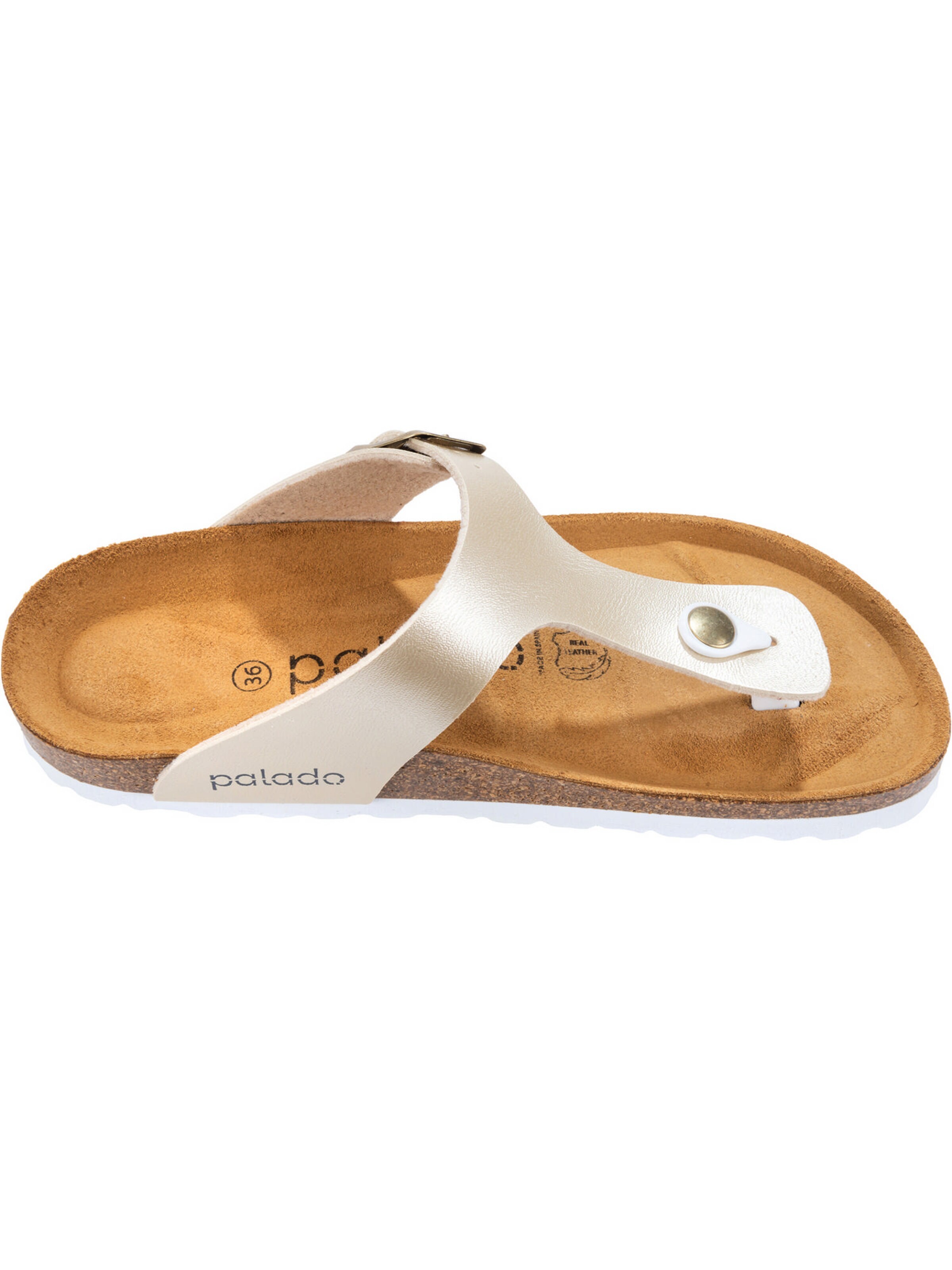 Palado Teenslipper 'Kos Metallic' in Beige