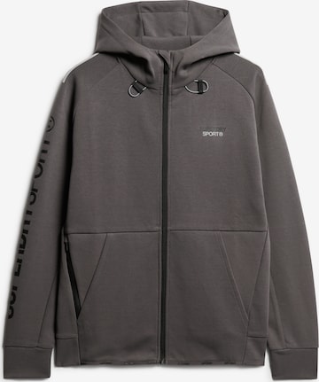 Superdry Sportsweatjacke in Braun: predná strana