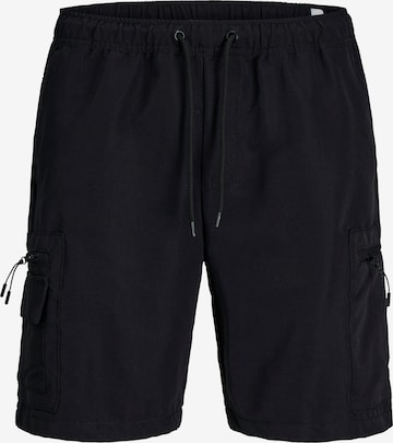 Loosefit Pantaloni cargo 'JPSTJaiden Marcher' di JACK & JONES in nero: frontale
