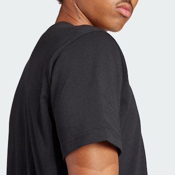 juoda ADIDAS ORIGINALS Marškinėliai 'Adicolor Trefoil'