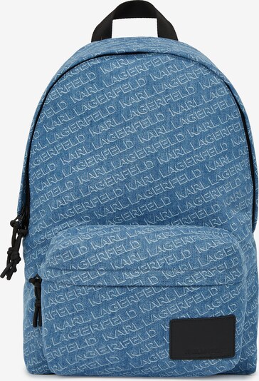 Karl Lagerfeld Backpack in Blue denim / Black / White, Item view