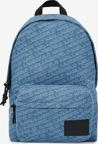 Karl Lagerfeld Backpack in Blue: front