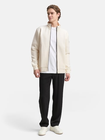 TOM TAILOR DENIM Sweat jacket in White