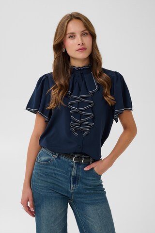 SAINT TROPEZ Blouse 'Ulissa' in Blue: front