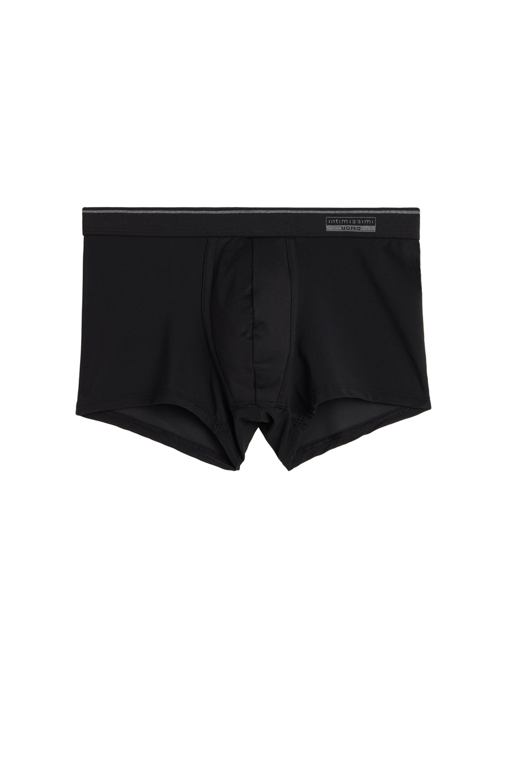 IUMAN Intimissimi Uomo Boxershorts in Schwarz: Vorderseite