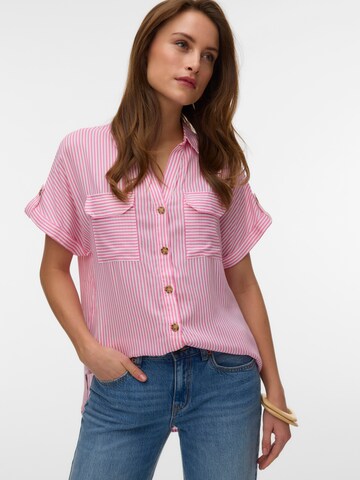 VERO MODA Bluse 'VMBumpy' in Pink: Vorderseite
