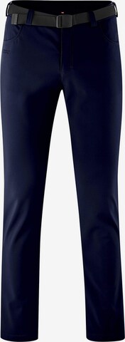 Maier Sports Regular Pants in Blue: front