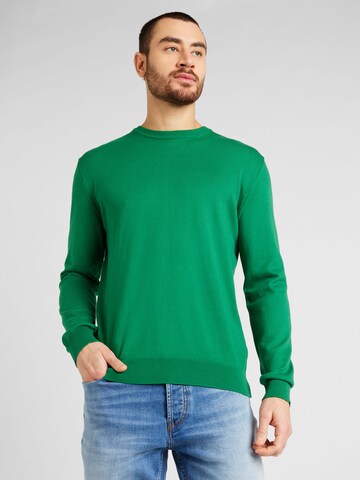Coupe regular Pull-over UNITED COLORS OF BENETTON en vert : devant