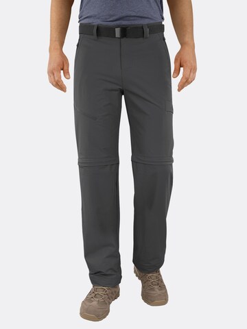 Regular Pantalon outdoor 'Daventry' normani en gris : devant