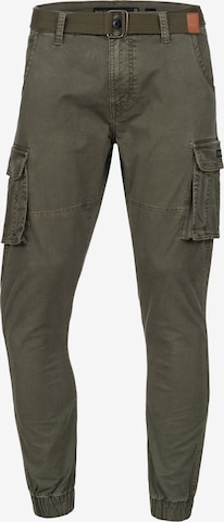 Regular Pantalon INDICODE JEANS en vert : devant