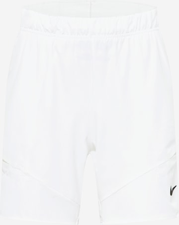 Regular Pantalon de sport NIKE en blanc : devant