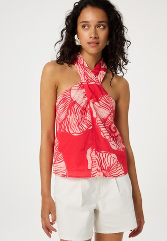 Fabienne Chapot Top in Rood: voorkant