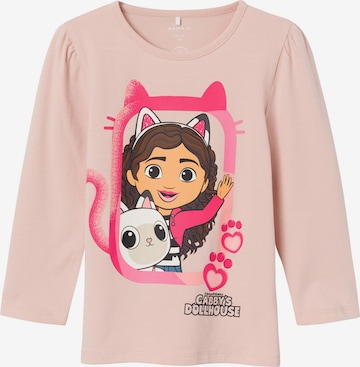 NAME IT Shirt 'NESSIE GABBY' in Pink: predná strana