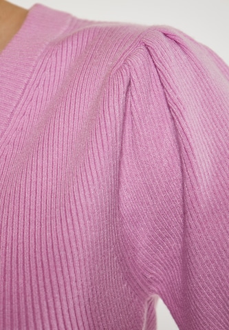 swirly Knit Cardigan in Pink