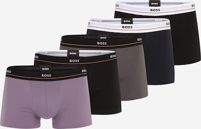 BOSS Orange Boxers 'Essential' en bleu marine / gris / mauve / noir, Vue avec produit