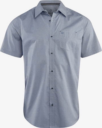 Stooker Men Regular Fit Hemd 'Hudson' in Blau: Vorderseite