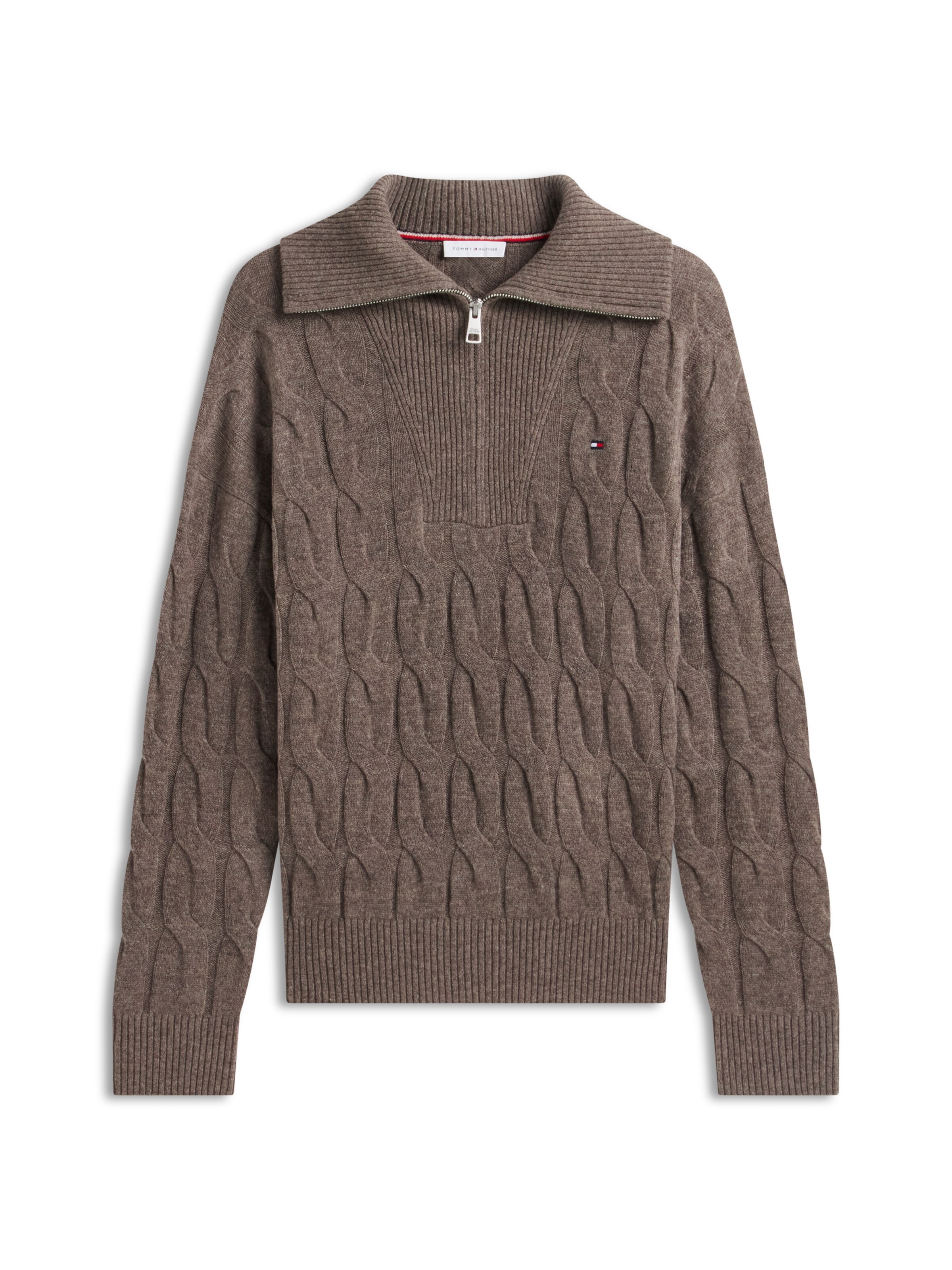 TOMMY HILFIGER Pullover in Braun: Vorderseite