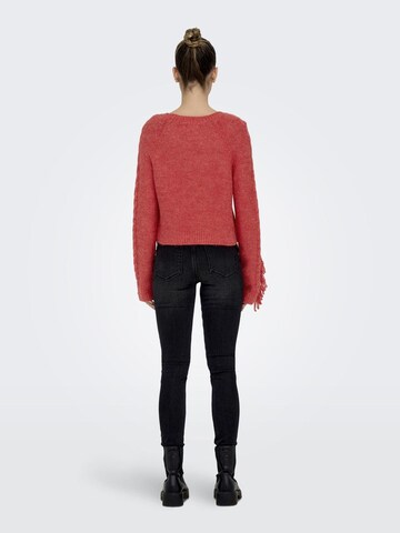 ONLY Пуловер 'Margina' в червено