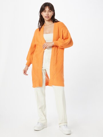 Hailys Knit Cardigan 'Birte' in Orange