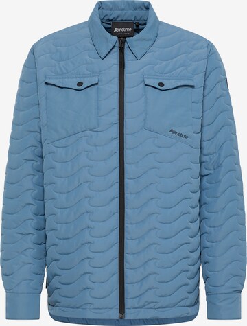 Pinetime Clothing Between-Season Jacket 'New Wave' in Blue: front