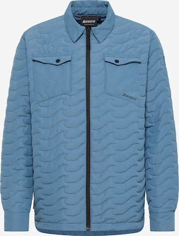 Pinetime Clothing Between-Season Jacket 'New Wave' in Blue: front
