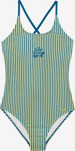 PROTEST Badeanzug 'PRTSavu JR' in Grün: Vorderseite