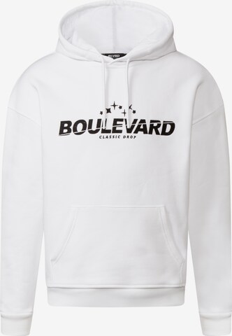 blvrd-clothing Sweatshirt in White: front