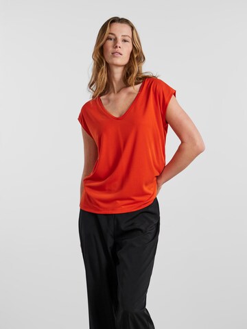 PIECES Shirt 'Kamala' in Rood: voorkant