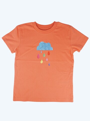 MelaDi Shirt 'Regenwolke' in Orange: front