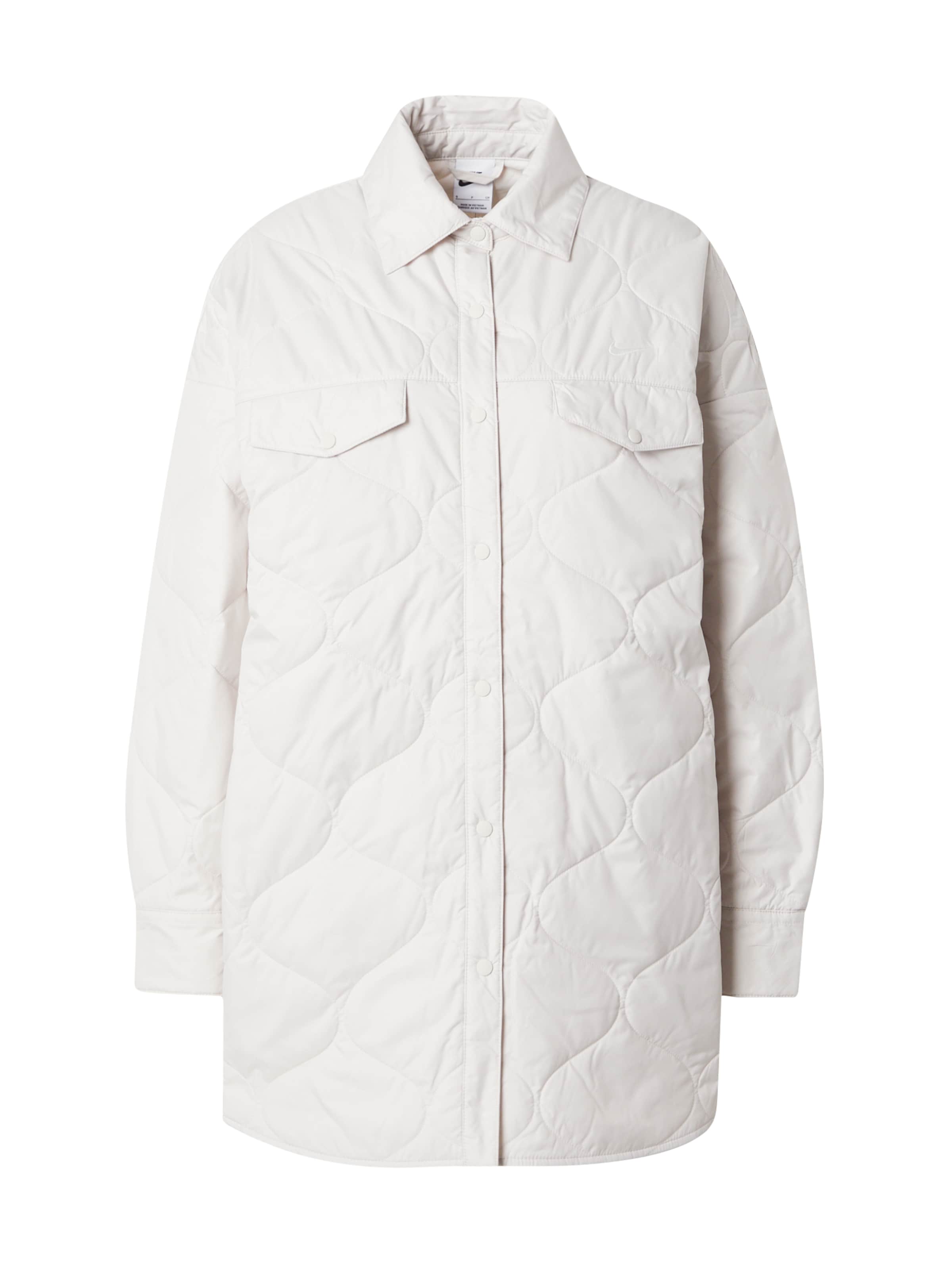 Nike Sportswear Jacke 'ESSNTL' in Beige: Vorderseite