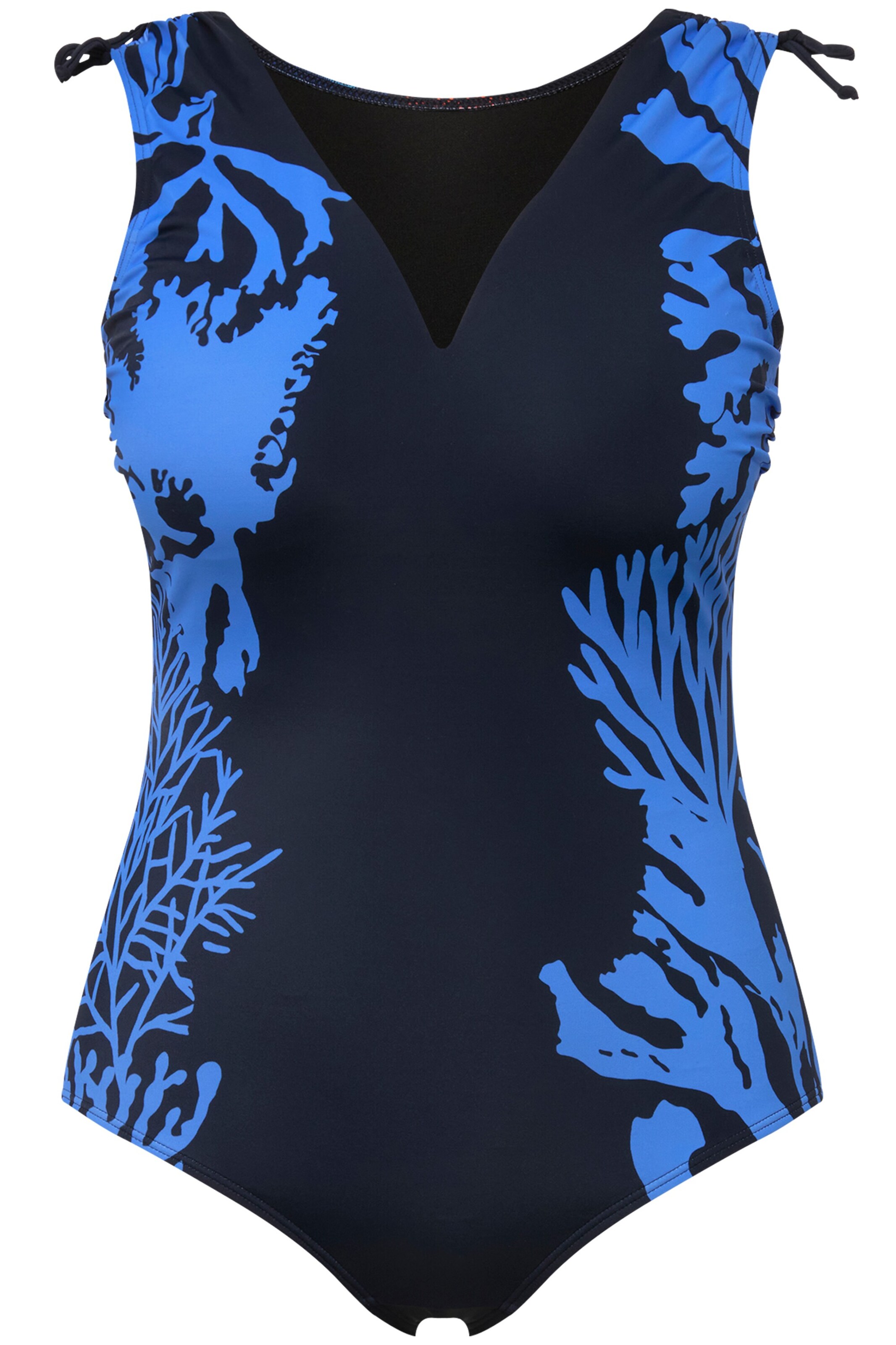 Ulla Popken Badpak in Blauw: voorkant