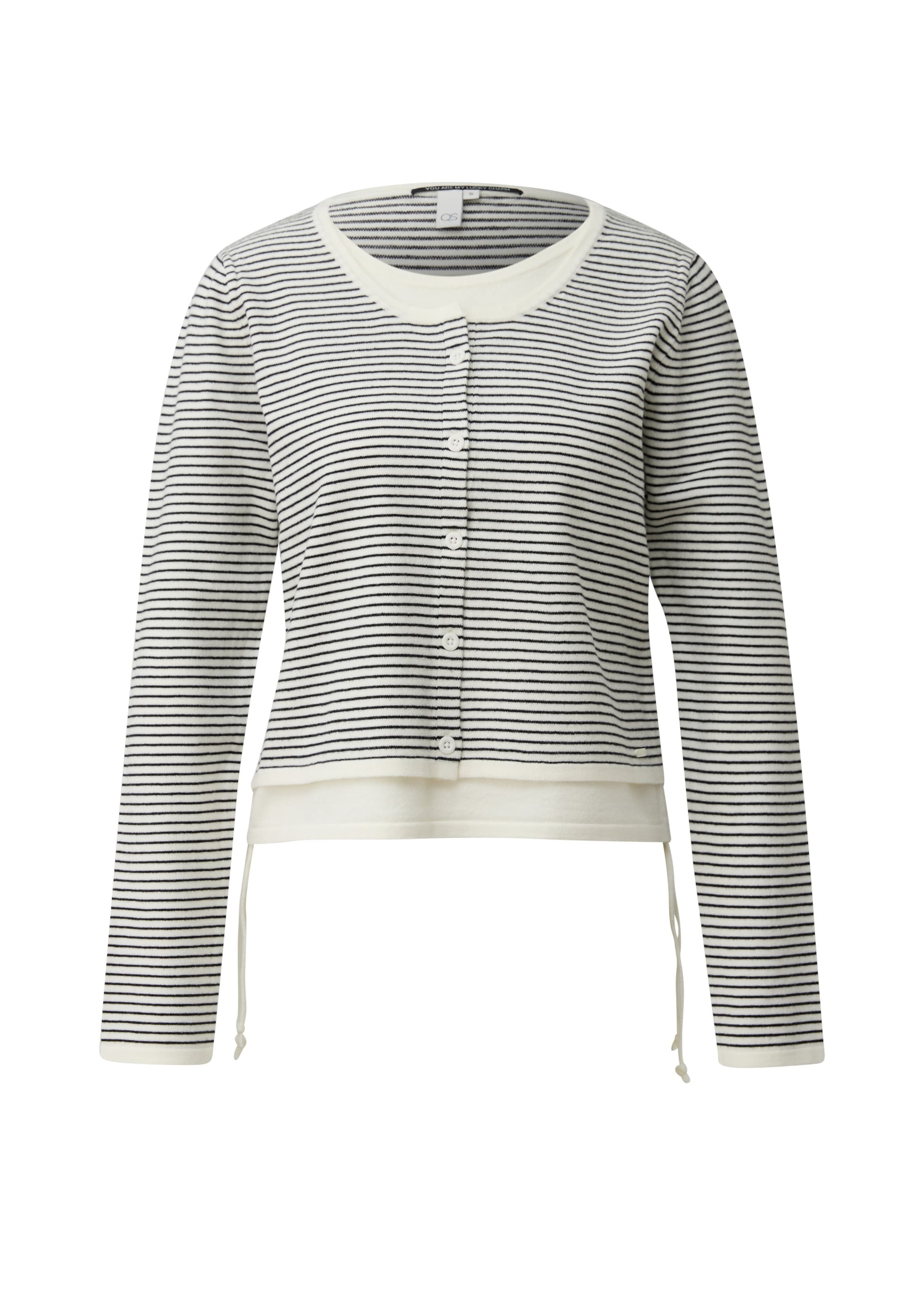 Cardigan QS en beige : devant