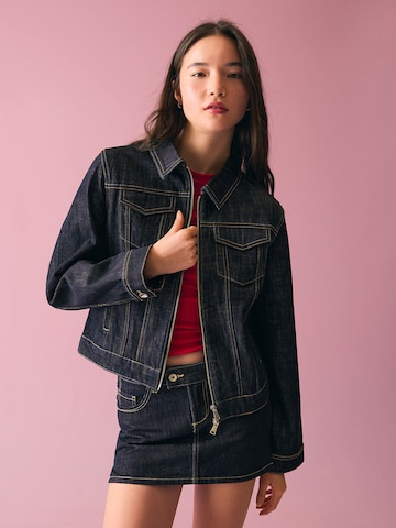 Giacca di mezza stagione di Bershka in blu: frontale