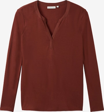 T-shirt TOM TAILOR en marron : devant