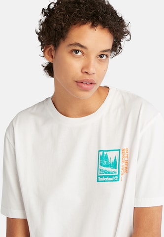balta TIMBERLAND Marškinėliai