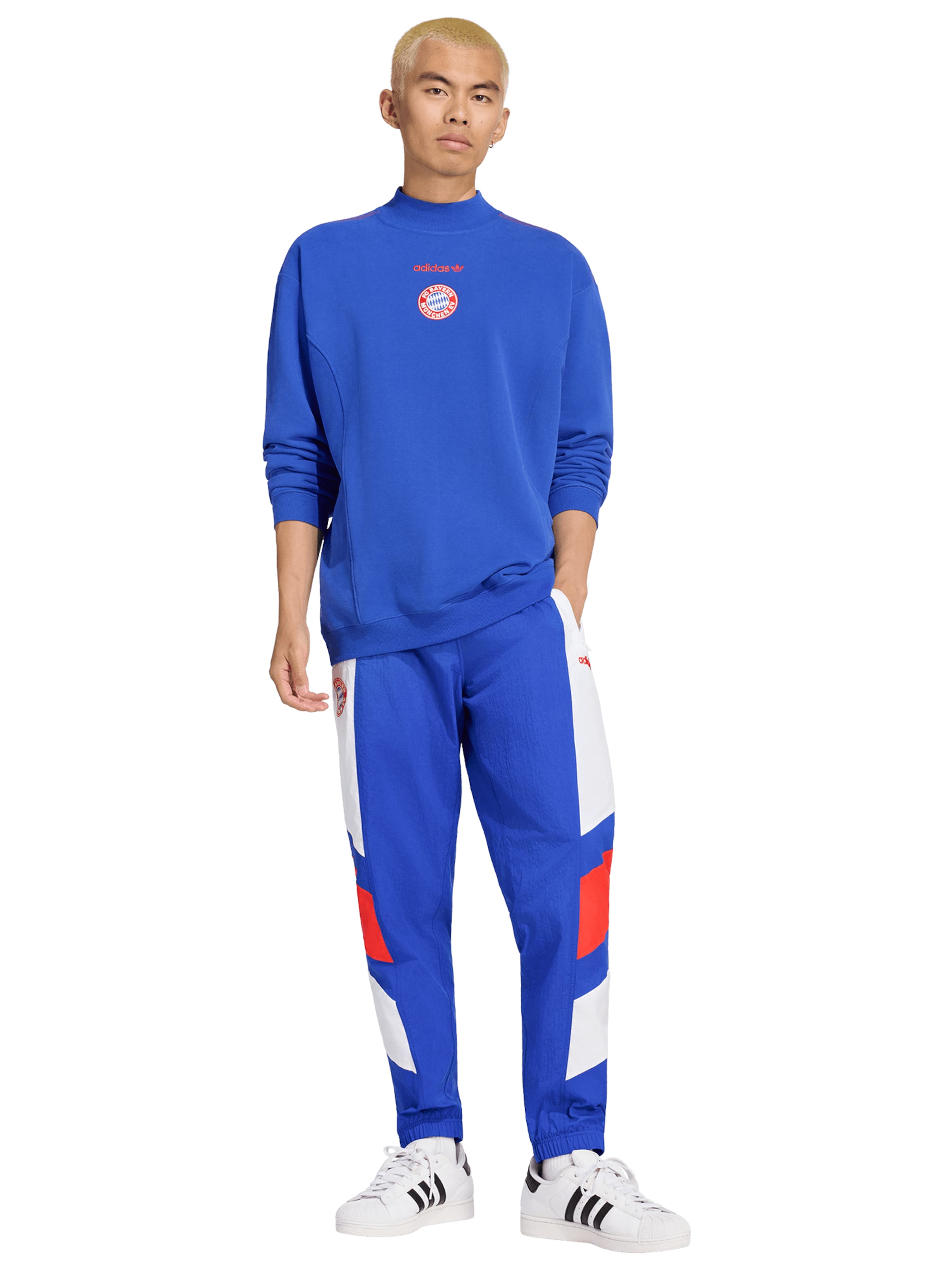 Sweat-shirt 'FC Bayern' ADIDAS ORIGINALS en bleu