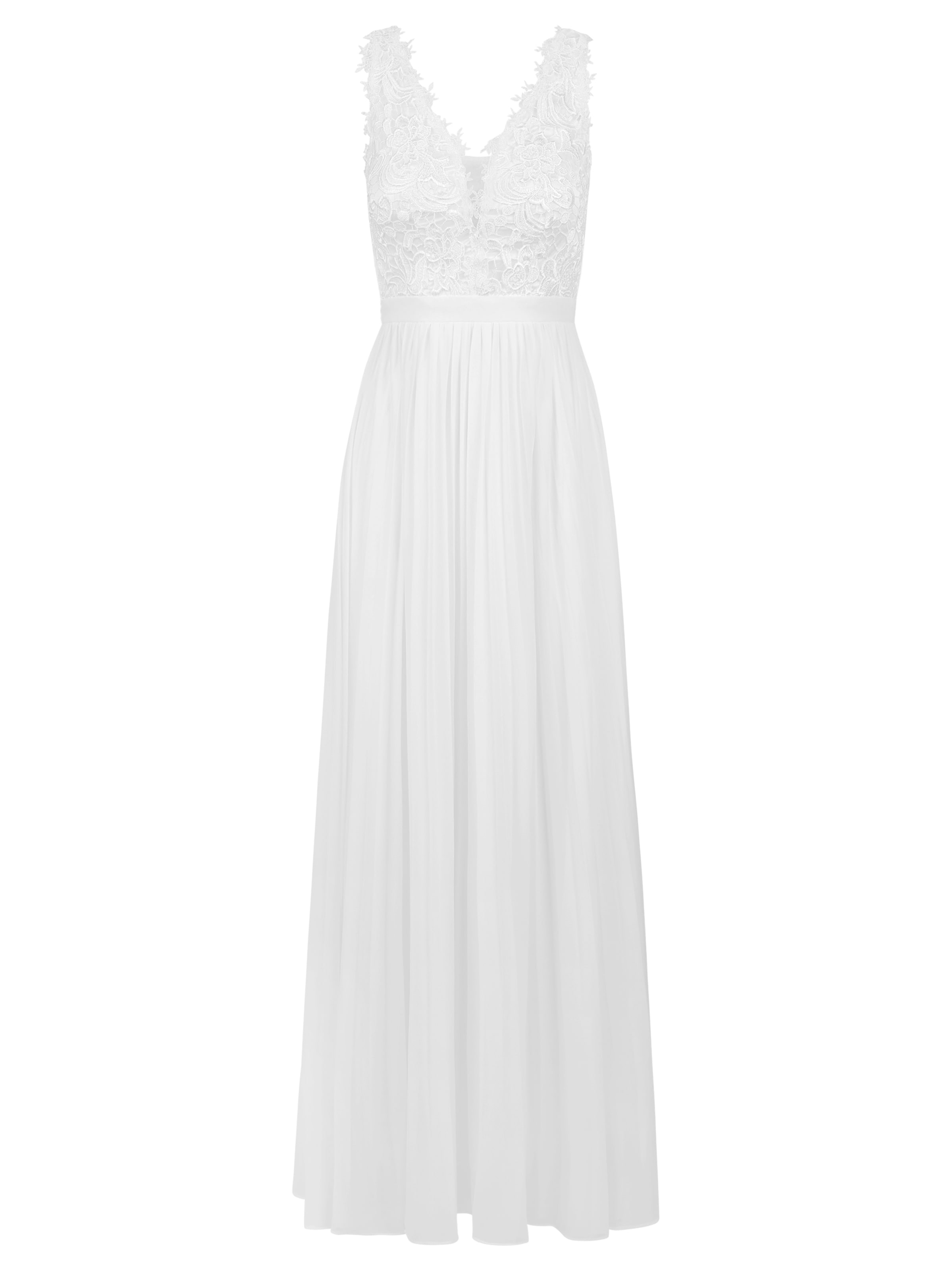 Kraimod Βραδινό φόρεμα σε λευκό: μπροστά