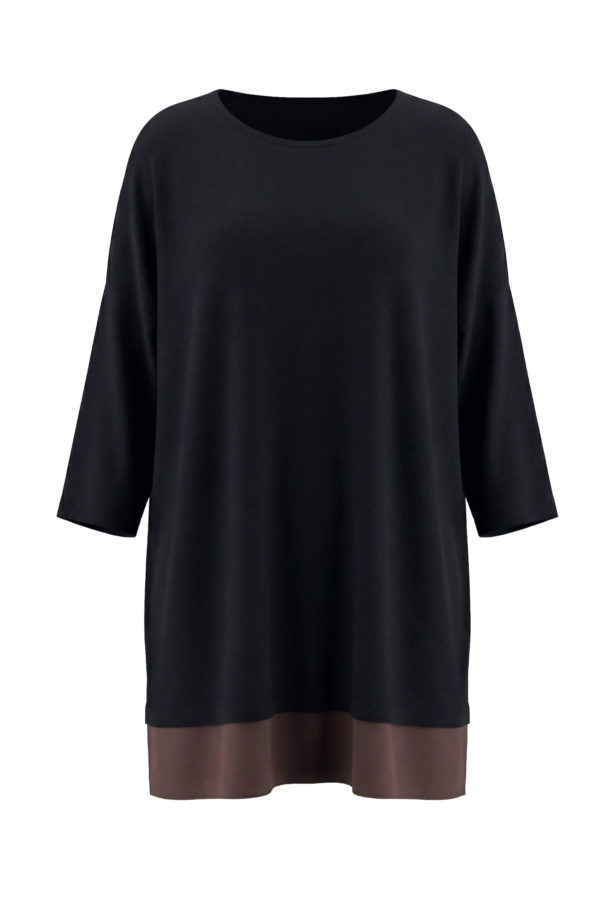 Ulla Popken Pullover in Schwarz: Vorderseite