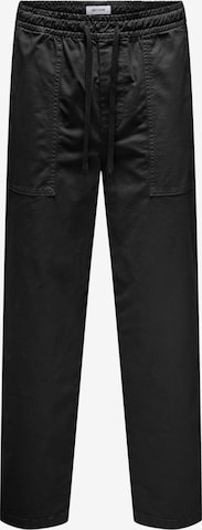 Only & Sons Штаны 'ONSSINUS' в Черный: спереди
