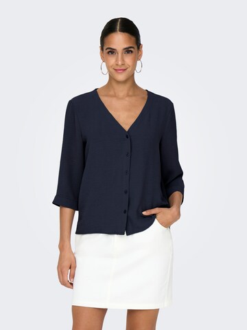 JDY Blouse 'JDYCAPOTE' in Blauw: voorkant