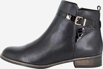 Bottines Usha en noir : devant