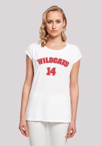 F4NT4STIC T-Shirt 'Disney High School Musical Wildcats 14' in Weiß: predná strana