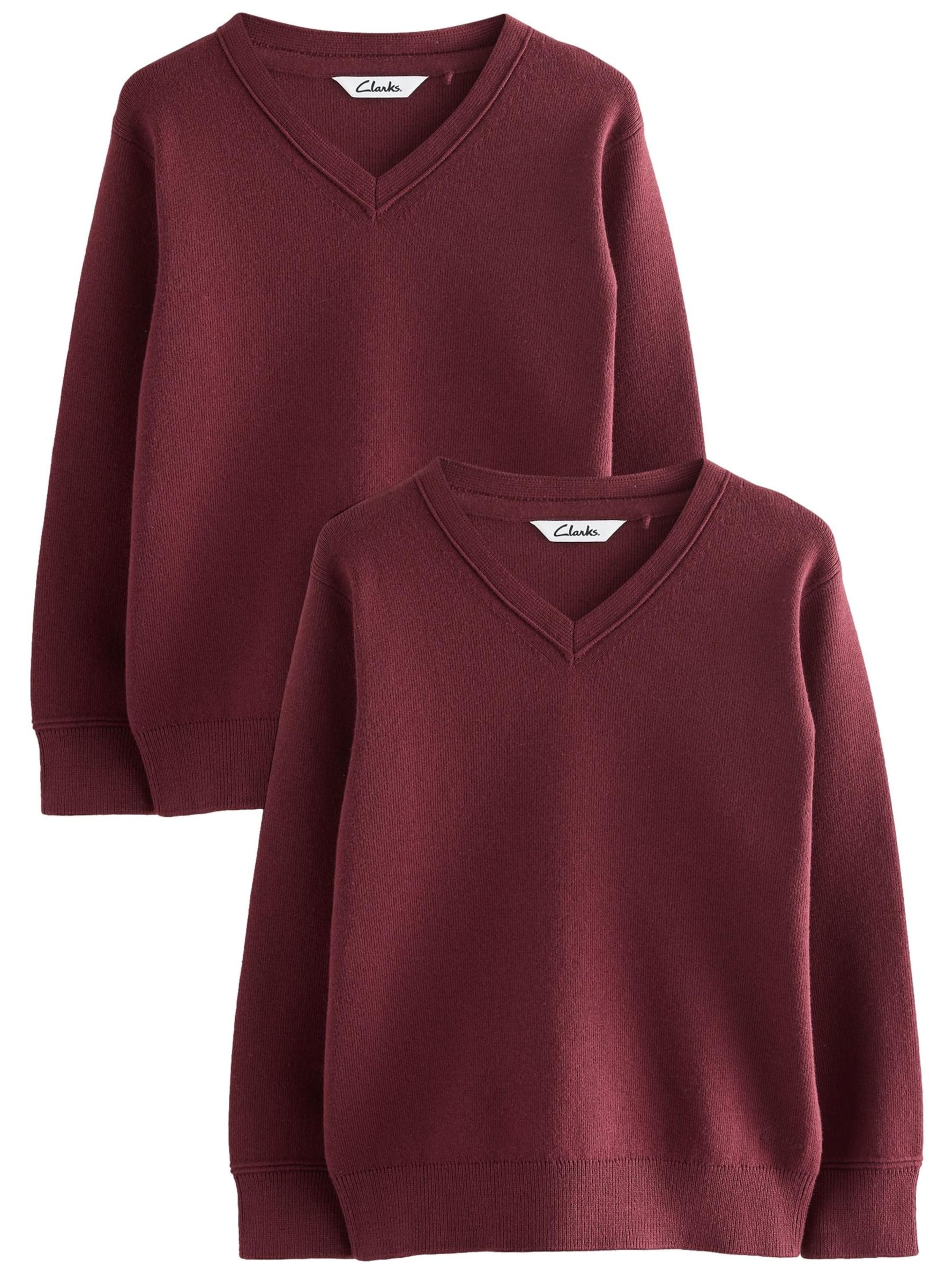 Pull-over CLARKS en rouge : devant